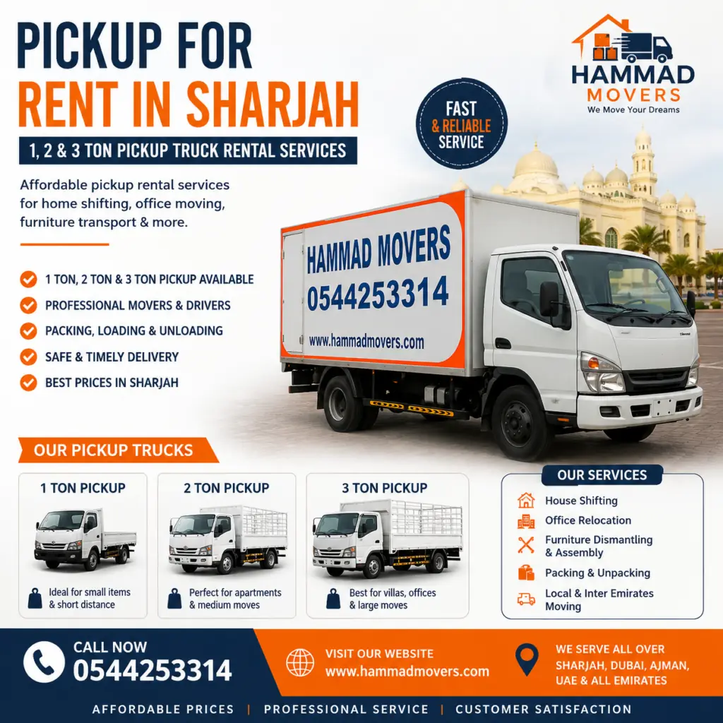 PICKUP FOR RENT IN SHARJAH